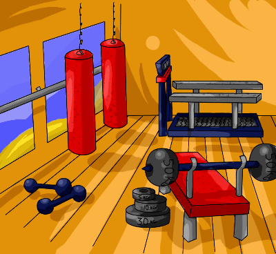 cartoon gym