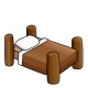 Brown Wooden Bed Brown Wooden Bed