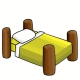 Yellow Wooden Bed Yellow Wooden Bed
