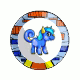 Blue Decadonk Plate Blue Decadonk Plate