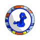 Blue Echera Plate Blue Echera Plate