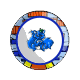 Blue Shamrock Plate Blue Shamrock Plate