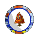 Orange Christmas Plate Orange Christmas Plate