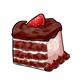 Slice of Vanilla 18th Birthday Cake