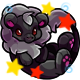 Enchanted Black Tantua Plushie Enchanted Black Tantua Plushie