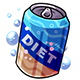 Empty Diet Ocean Soda