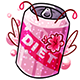 Empty Diet Pixie Soda