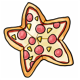 Star Shaped Hawaiian Pizza Star Shaped Hawaiian Pizza