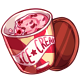Tub of Cherry Ice Cream