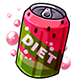 Empty Diet Watermelon Soda