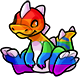 Rainbow Zetlian Plushie