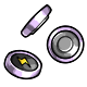Lilac Button Battery