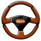 Brown Steering Wheel