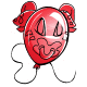 Red Daisy Balloon