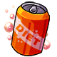 Empty Diet Orange Soda