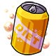 Empty Diet Yellow Soda