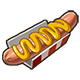 Mustard Naked Hot Dog