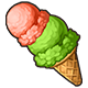 Deluxe Strawberry Kiwi Ice Cream