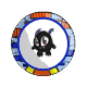 Black Flobberbat Plate Black Flobberbat Plate