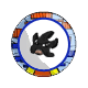 Black Scrooge Plate Black Scrooge Plate
