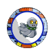 Grey Spooks Plate Grey Spooks Plate
