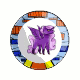 Purple Lunash Plate Purple Lunash Plate