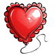 Red Valentines Balloon