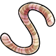 Beige Striped Worm