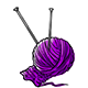 Ball of Purple Yarn